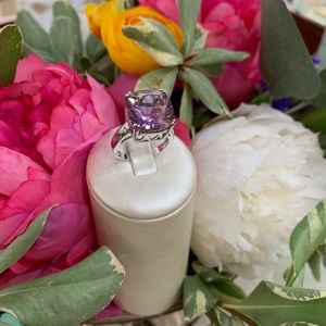 Sterling Silver Purple Quartz Ring